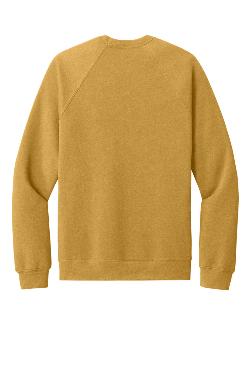 BELLA+CANVAS  Unisex Sponge Fleece Raglan Sweatshirt - Heather Mustard