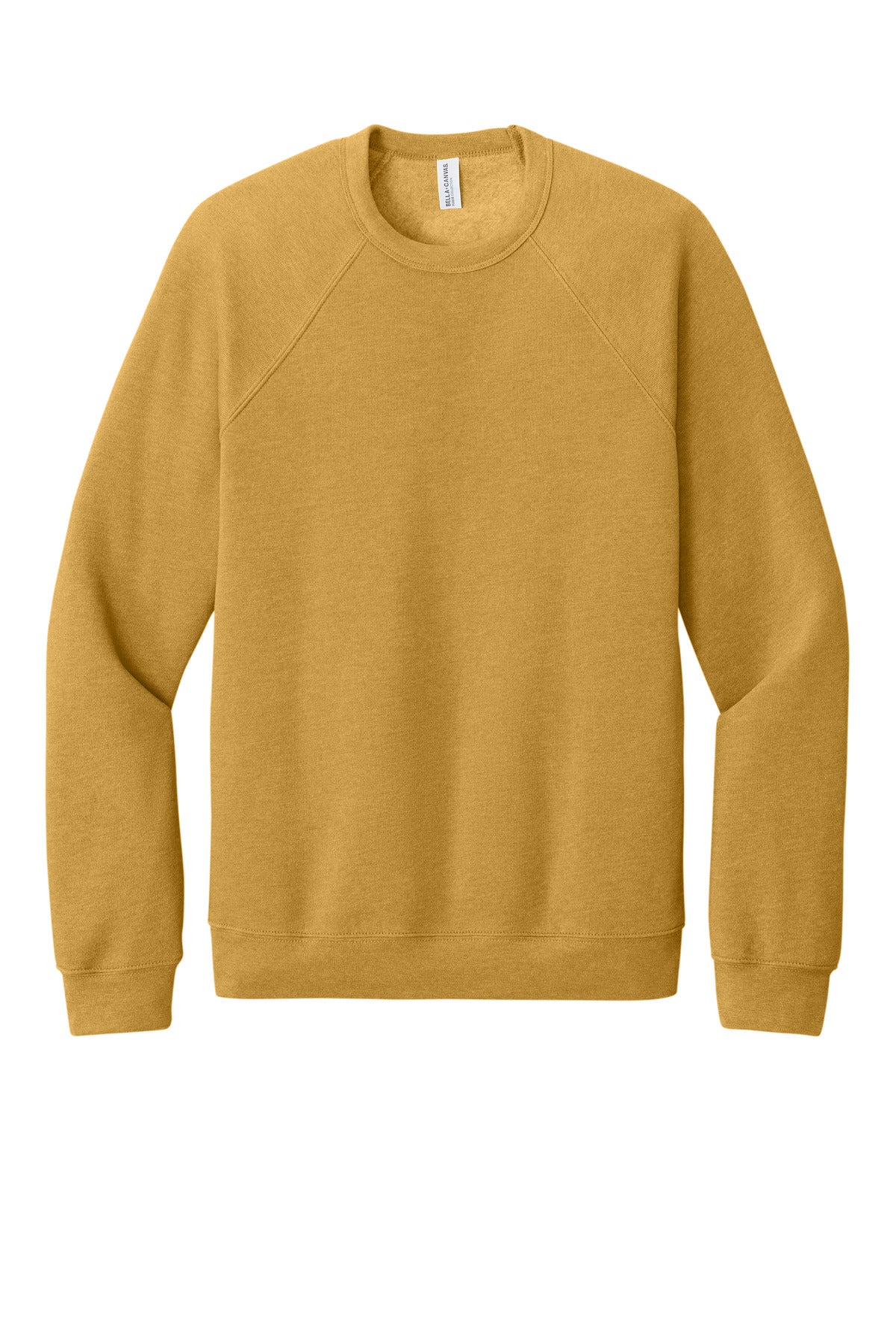 BELLA+CANVAS  Unisex Sponge Fleece Raglan Sweatshirt - Heather Mustard