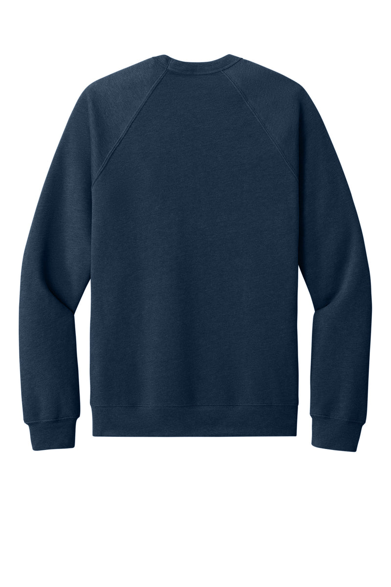 BELLA+CANVAS  Unisex Sponge Fleece Raglan Sweatshirt - Heather Navy