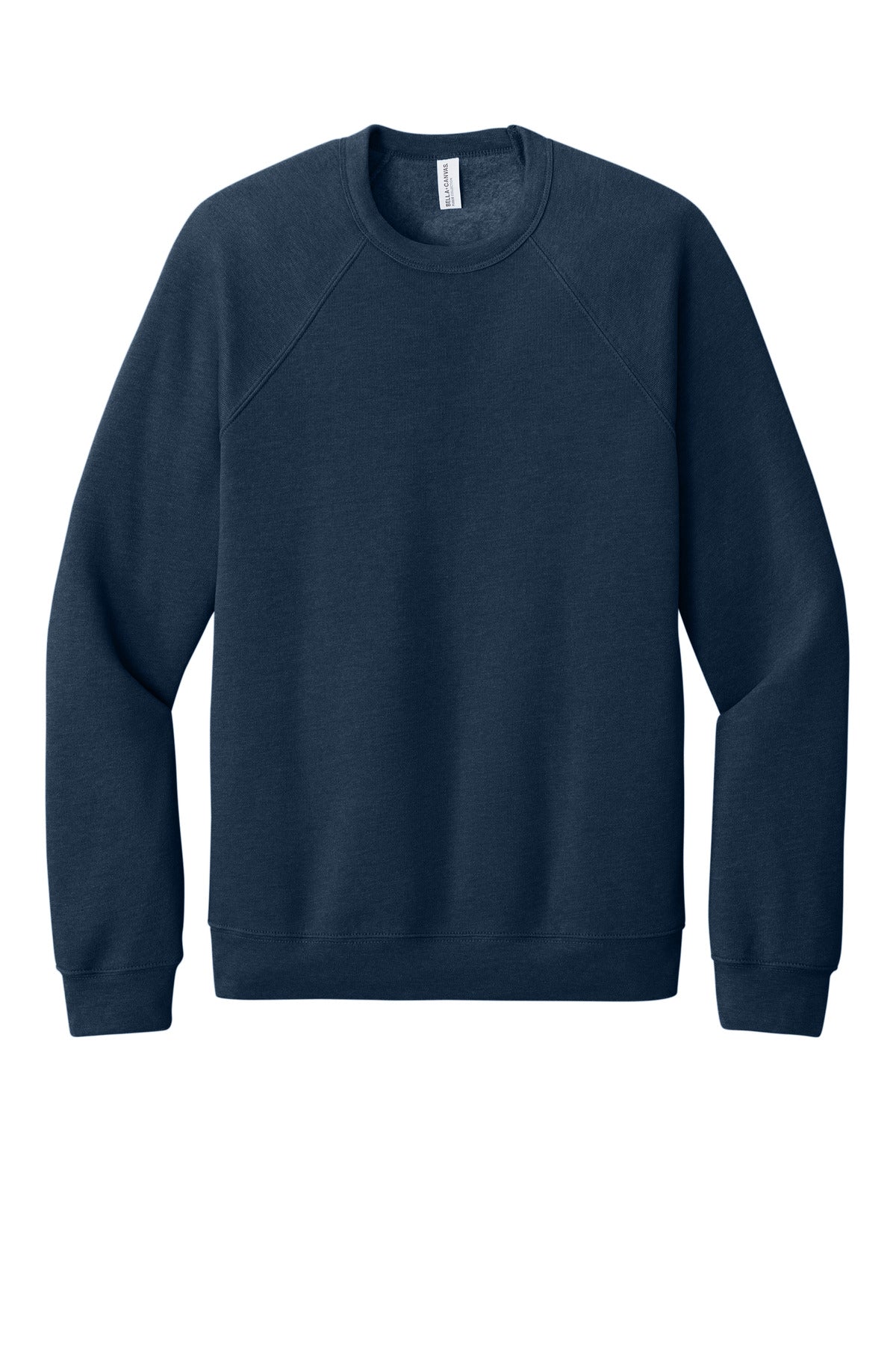 BELLA+CANVAS  Unisex Sponge Fleece Raglan Sweatshirt - Heather Navy