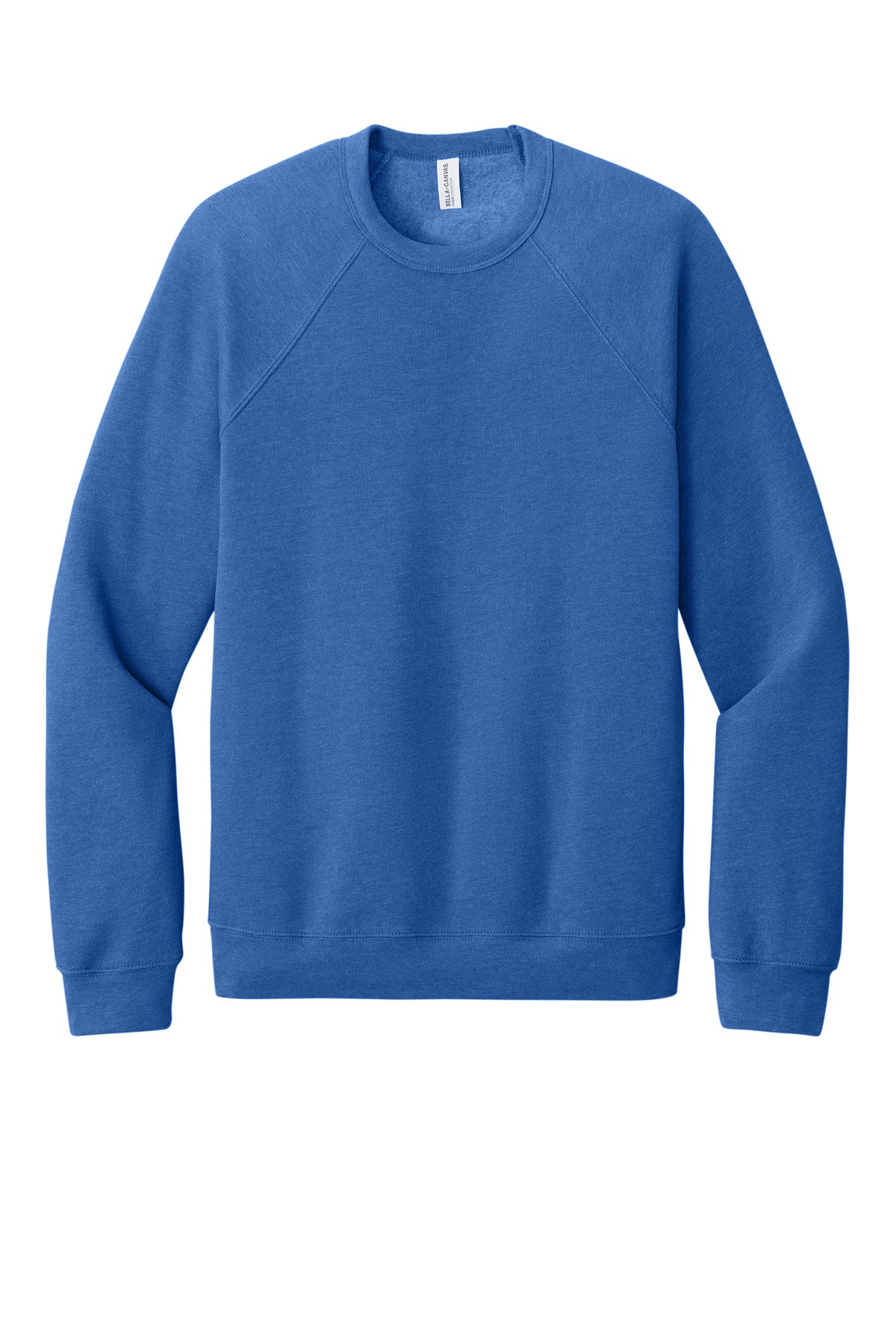 BELLA+CANVAS  Unisex Sponge Fleece Raglan Sweatshirt - Heather True Royal
