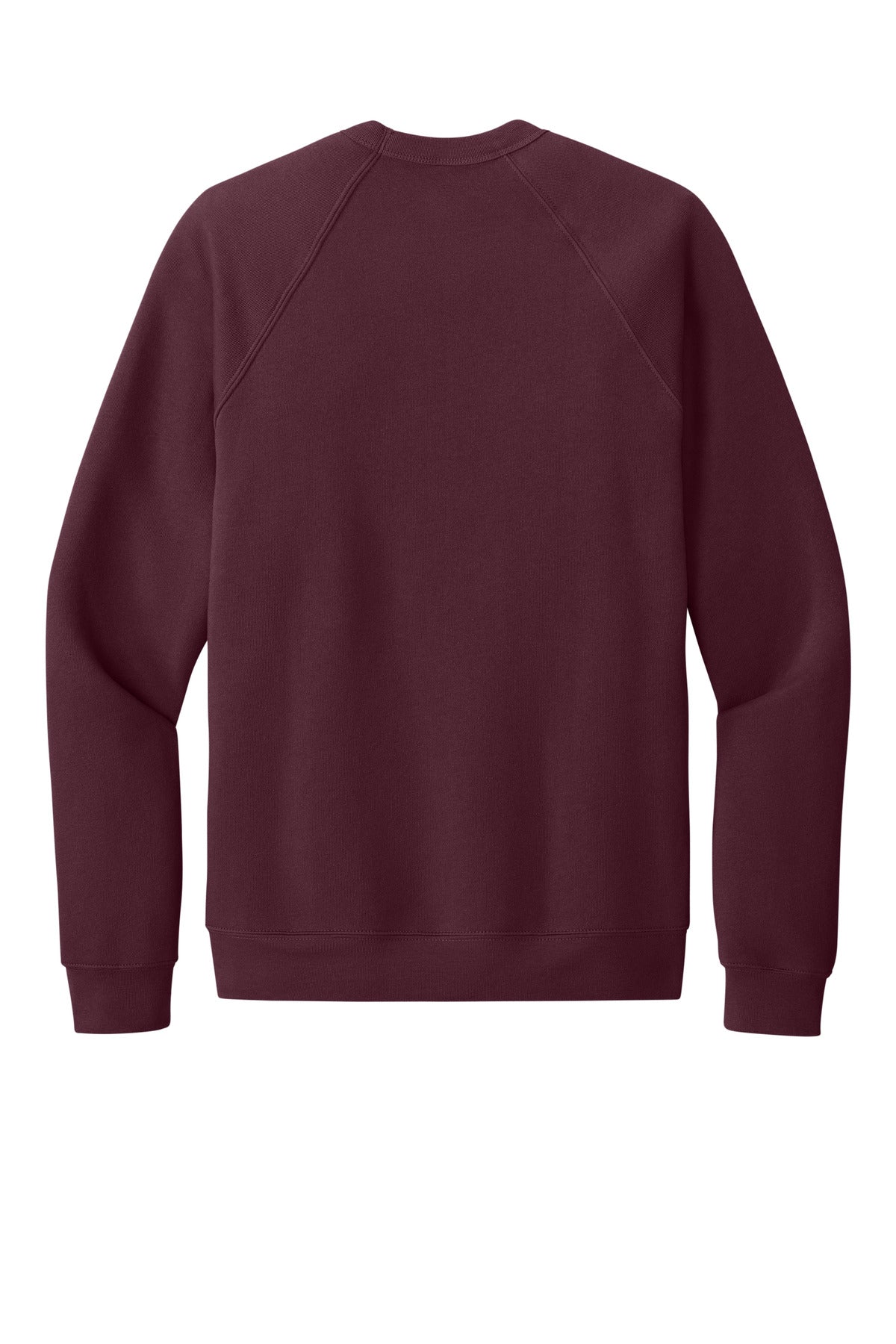 BELLA+CANVAS  Unisex Sponge Fleece Raglan Sweatshirt - Maroon