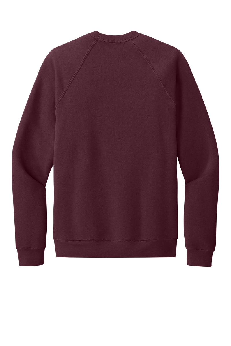 BELLA+CANVAS  Unisex Sponge Fleece Raglan Sweatshirt - Maroon