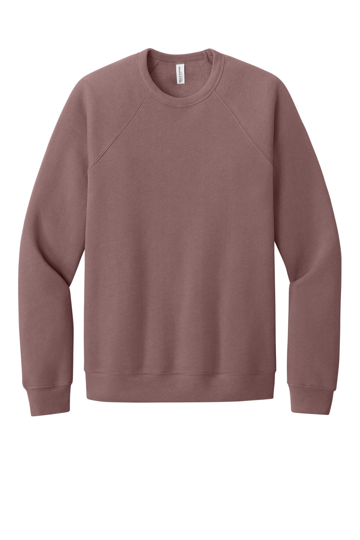 BELLA+CANVAS  Unisex Sponge Fleece Raglan Sweatshirt - Mauve