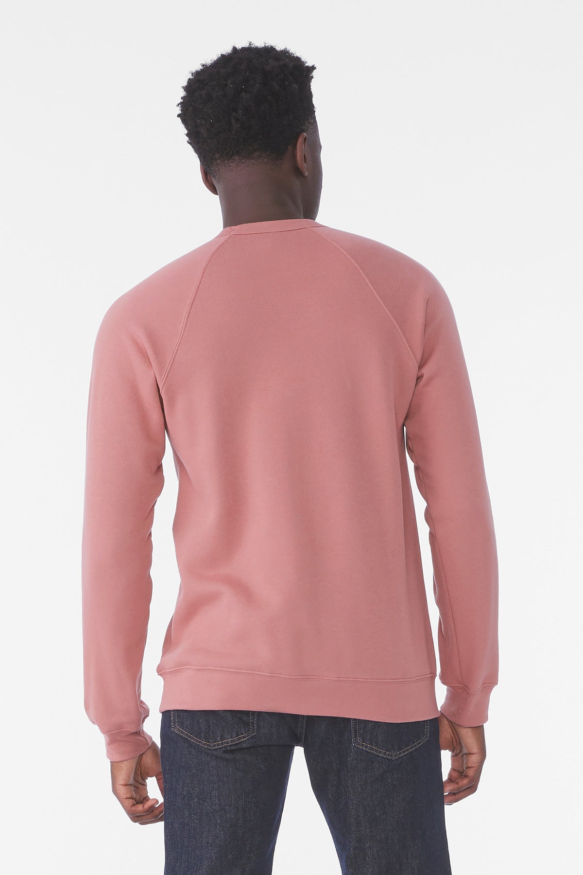 BELLA+CANVAS  Unisex Sponge Fleece Raglan Sweatshirt - Mauve