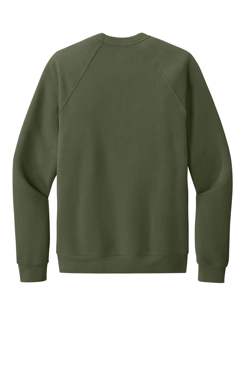 BELLA+CANVAS  Unisex Sponge Fleece Raglan Sweatshirt - Military Green