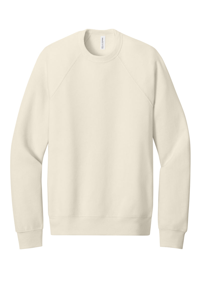 BELLA+CANVAS  Unisex Sponge Fleece Raglan Sweatshirt - Natural