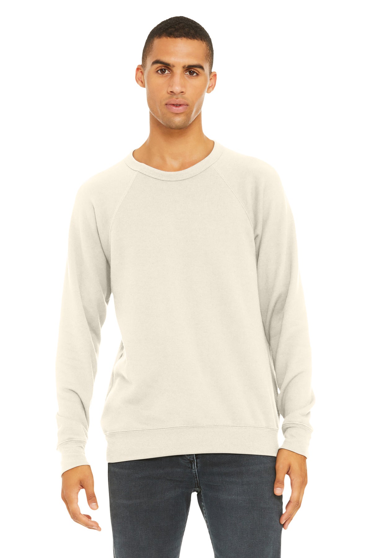 BELLA+CANVAS  Unisex Sponge Fleece Raglan Sweatshirt - Natural