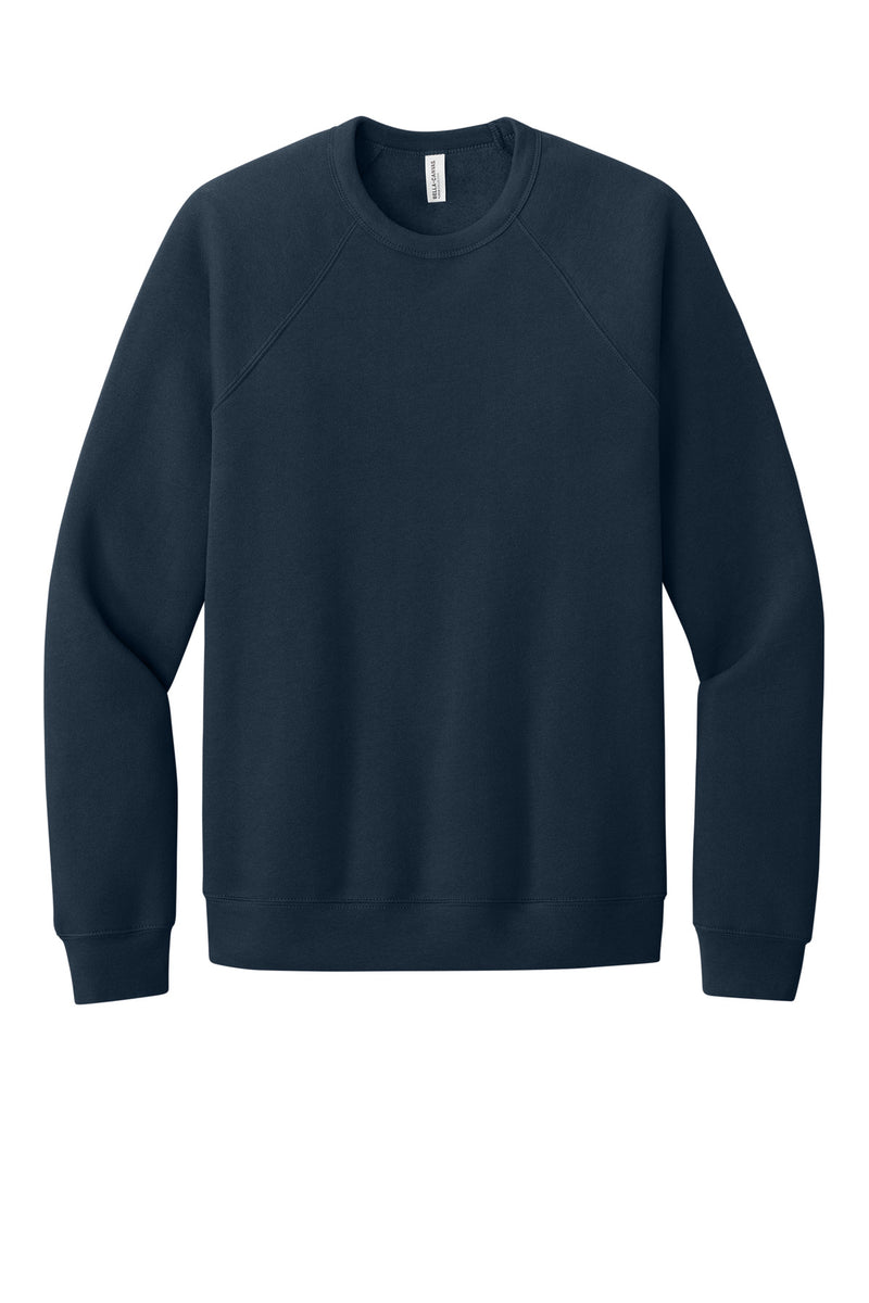 BELLA+CANVAS  Unisex Sponge Fleece Raglan Sweatshirt - Navy