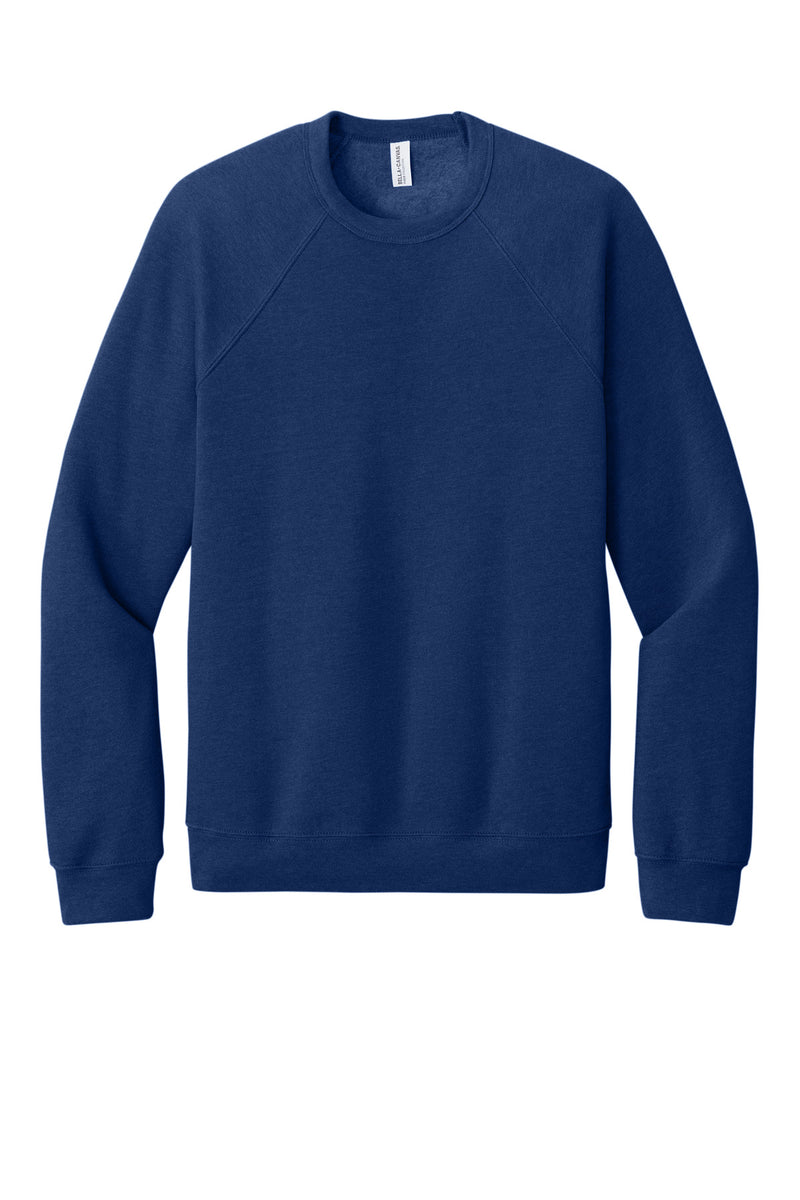 BELLA+CANVAS  Unisex Sponge Fleece Raglan Sweatshirt - Navy Triblend
