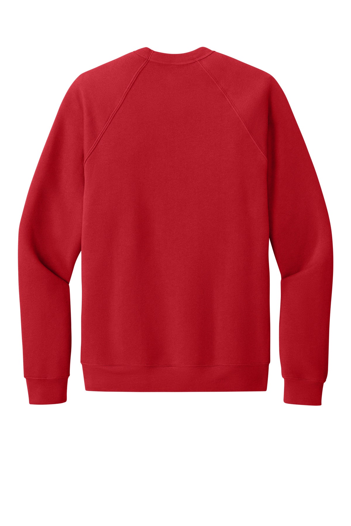 BELLA+CANVAS  Unisex Sponge Fleece Raglan Sweatshirt - Red