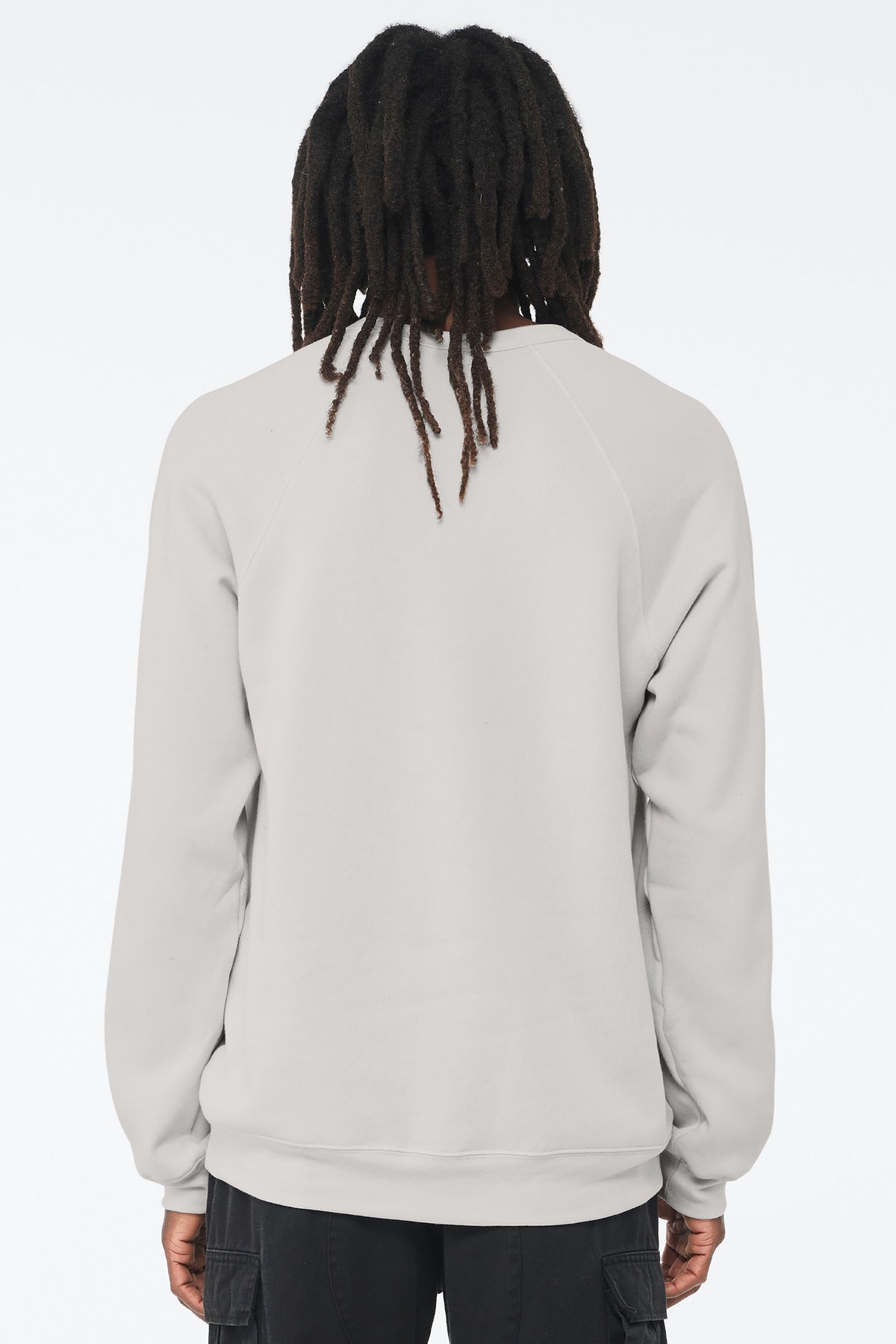 BELLA+CANVAS  Unisex Sponge Fleece Raglan Sweatshirt - Silver