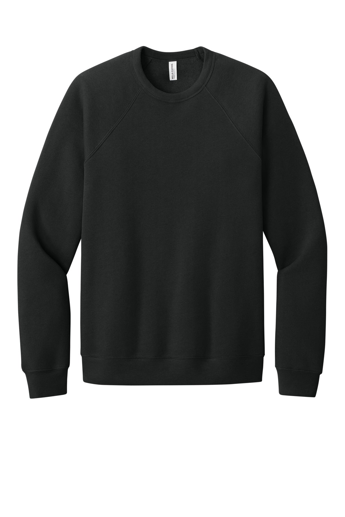 BELLA+CANVAS  Unisex Sponge Fleece Raglan Sweatshirt - Vintage Black