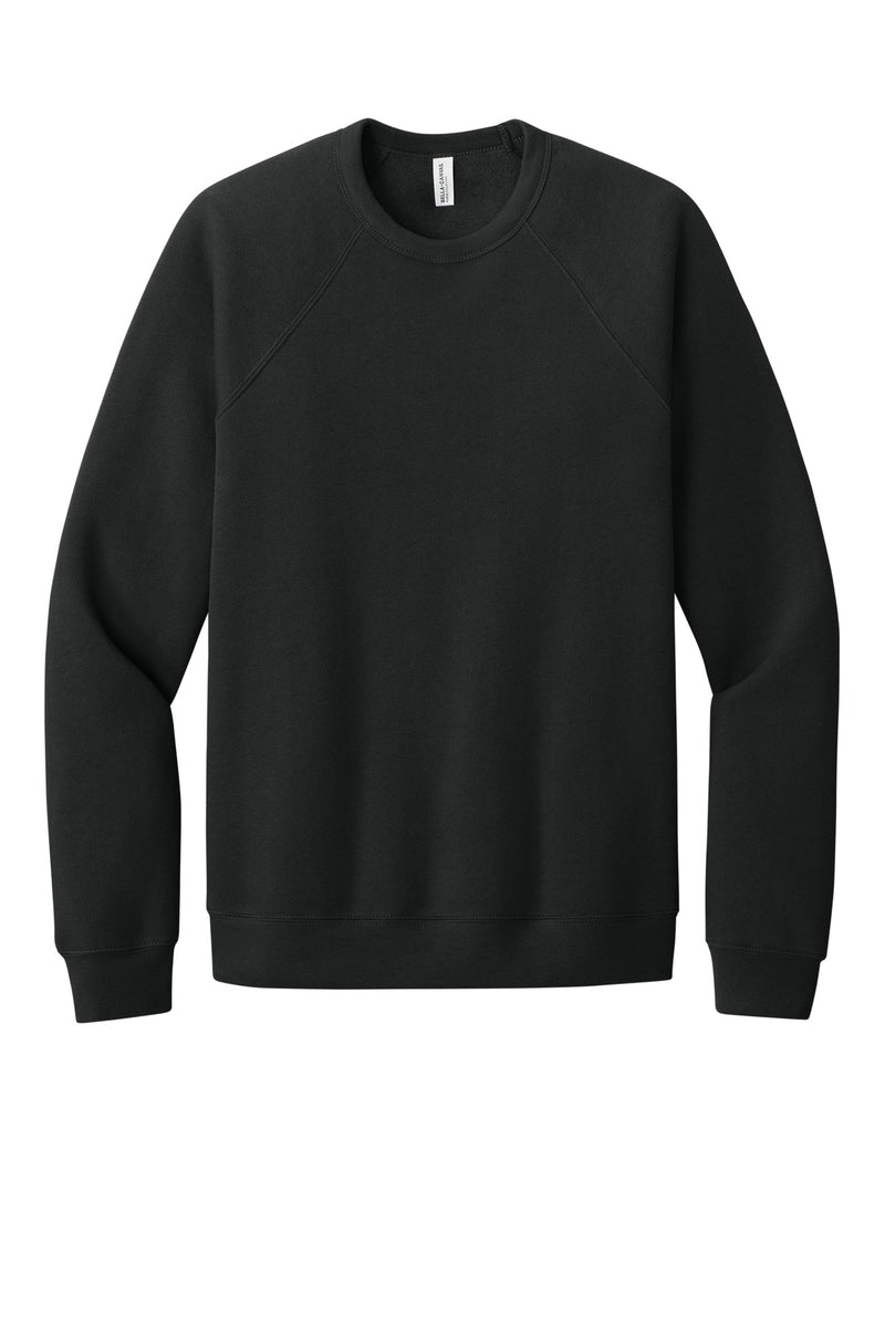 BELLA+CANVAS  Unisex Sponge Fleece Raglan Sweatshirt - Vintage Black