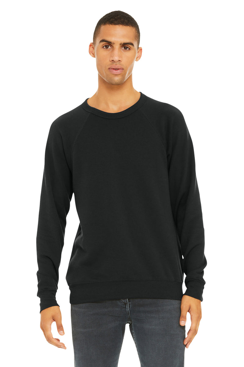 BELLA+CANVAS  Unisex Sponge Fleece Raglan Sweatshirt - Vintage Black