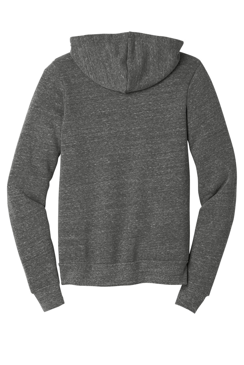 BELLA+CANVAS  Unisex Triblend Sponge Fleece Full-Zip Hoodie - Grey Triblend