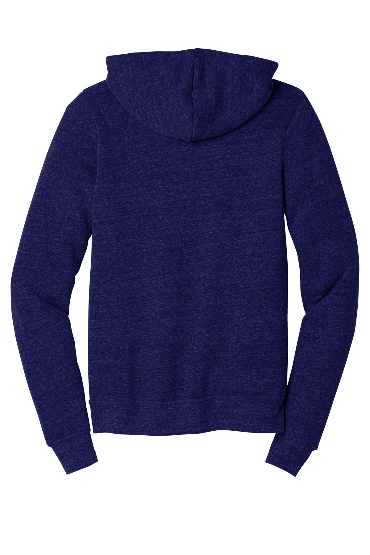 BELLA+CANVAS  Unisex Triblend Sponge Fleece Full-Zip Hoodie - Navy Triblend