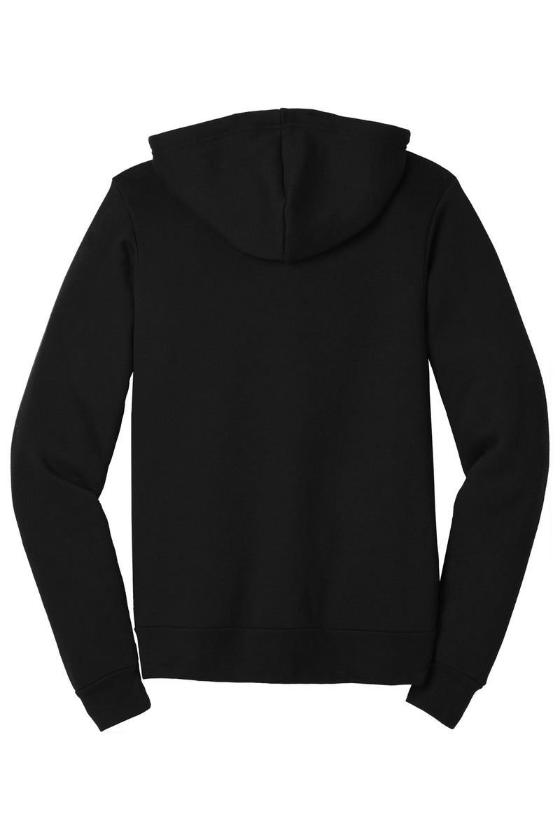 BELLA+CANVAS  Unisex Triblend Sponge Fleece Full-Zip Hoodie - Solid Black Triblend