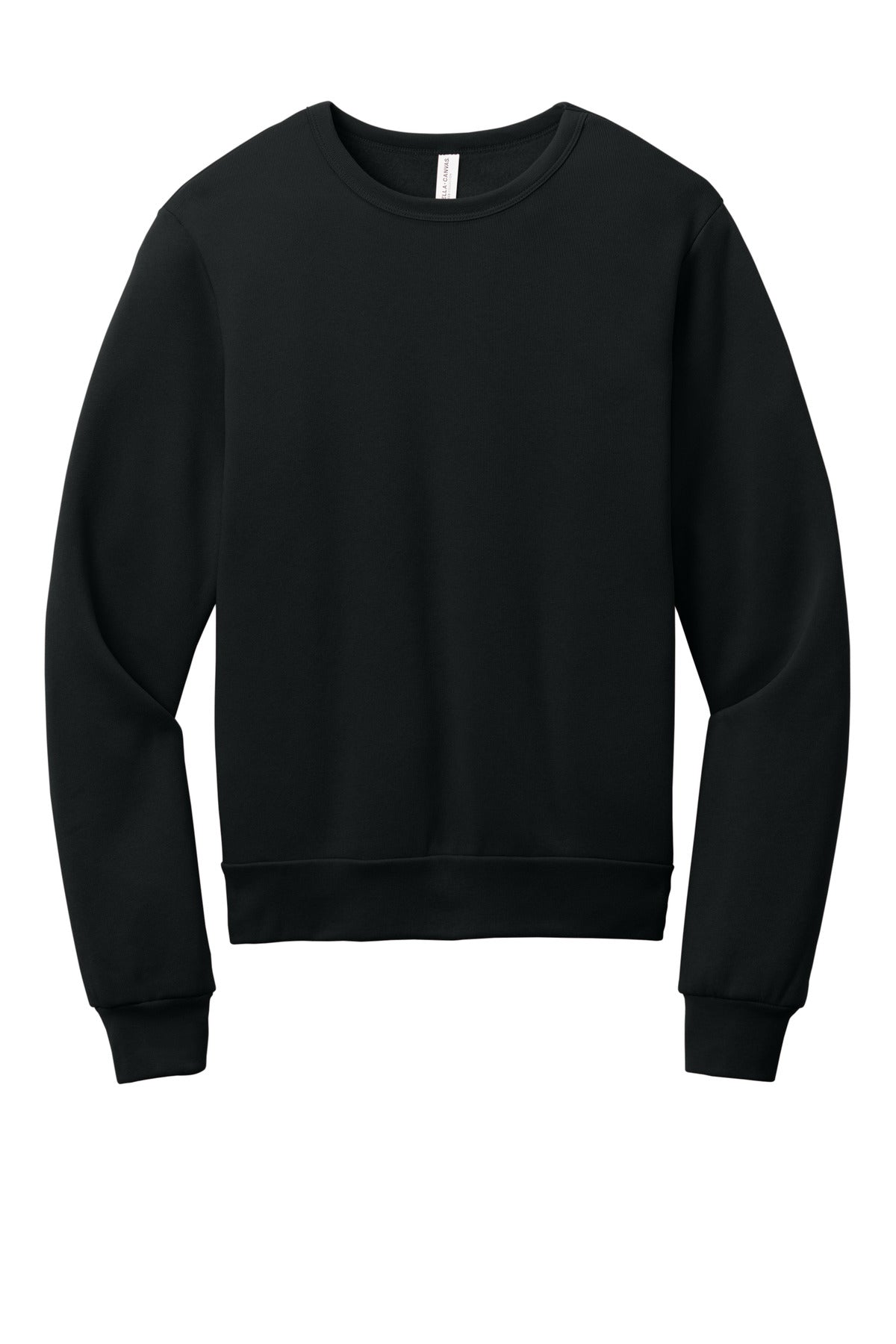 BELLA+CANVAS Unisex Sponge Fleece Classic Crewneck Sweatshirt - Black