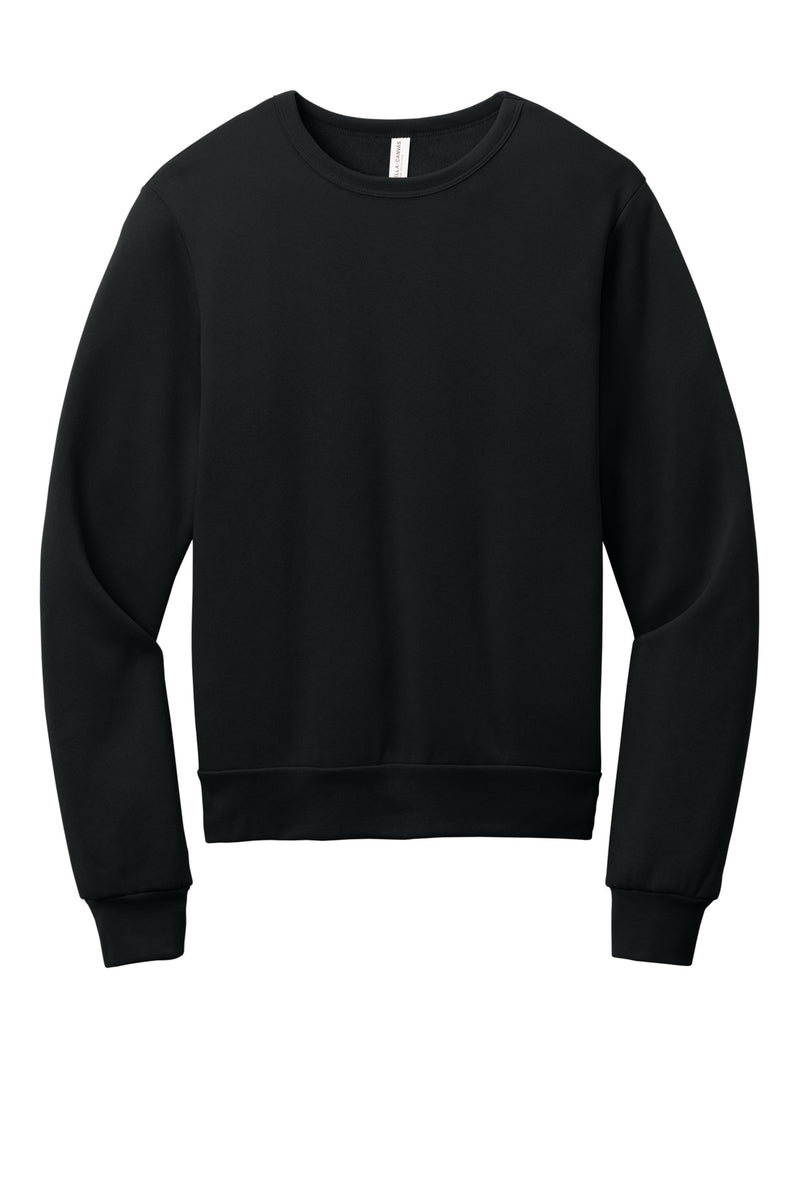 BELLA+CANVAS Unisex Sponge Fleece Classic Crewneck Sweatshirt - Black
