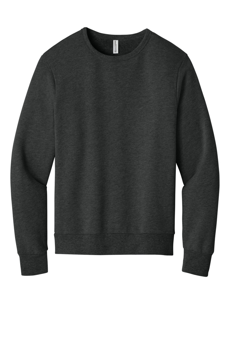 BELLA+CANVAS Unisex Sponge Fleece Classic Crewneck Sweatshirt - Dark Grey Heather
