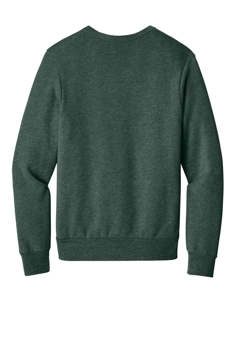 BELLA+CANVAS Unisex Sponge Fleece Classic Crewneck Sweatshirt - Heather Forest