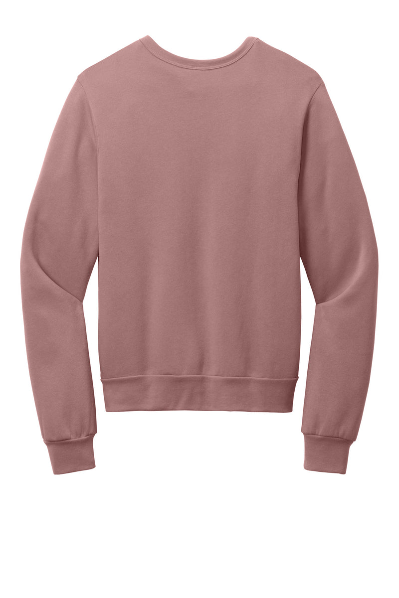 BELLA+CANVAS Unisex Sponge Fleece Classic Crewneck Sweatshirt - Mauve