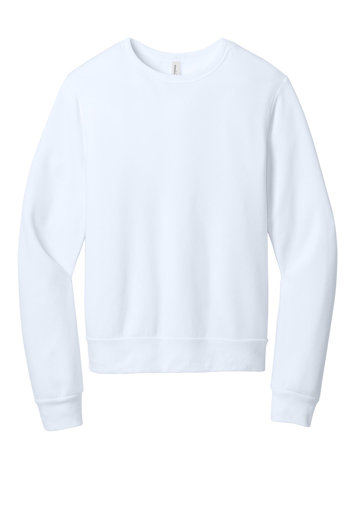 BELLA+CANVAS Unisex Sponge Fleece Classic Crewneck Sweatshirt - White