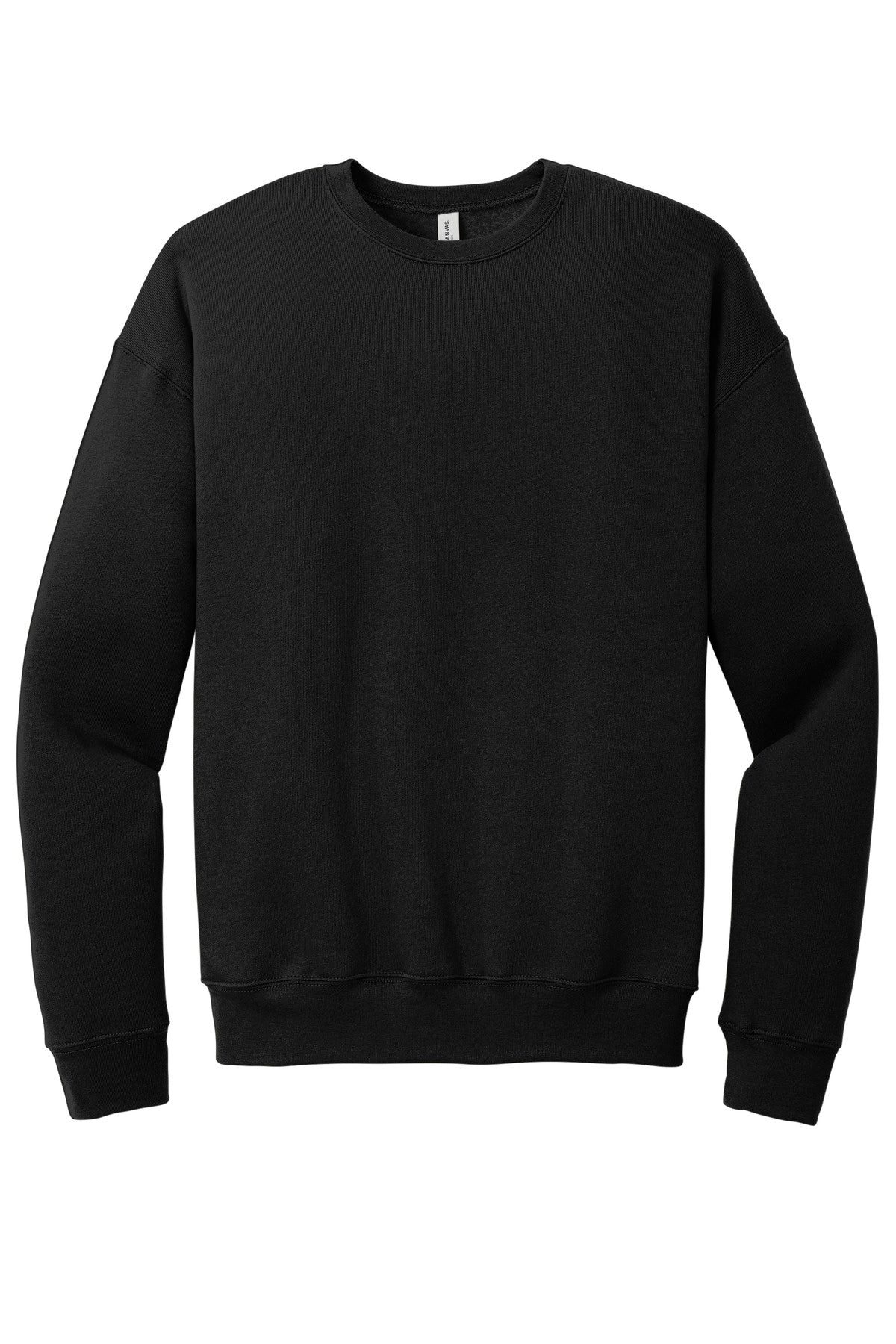 BELLA+CANVAS  Unisex Sponge Fleece Drop Shoulder Sweatshirt - Black
