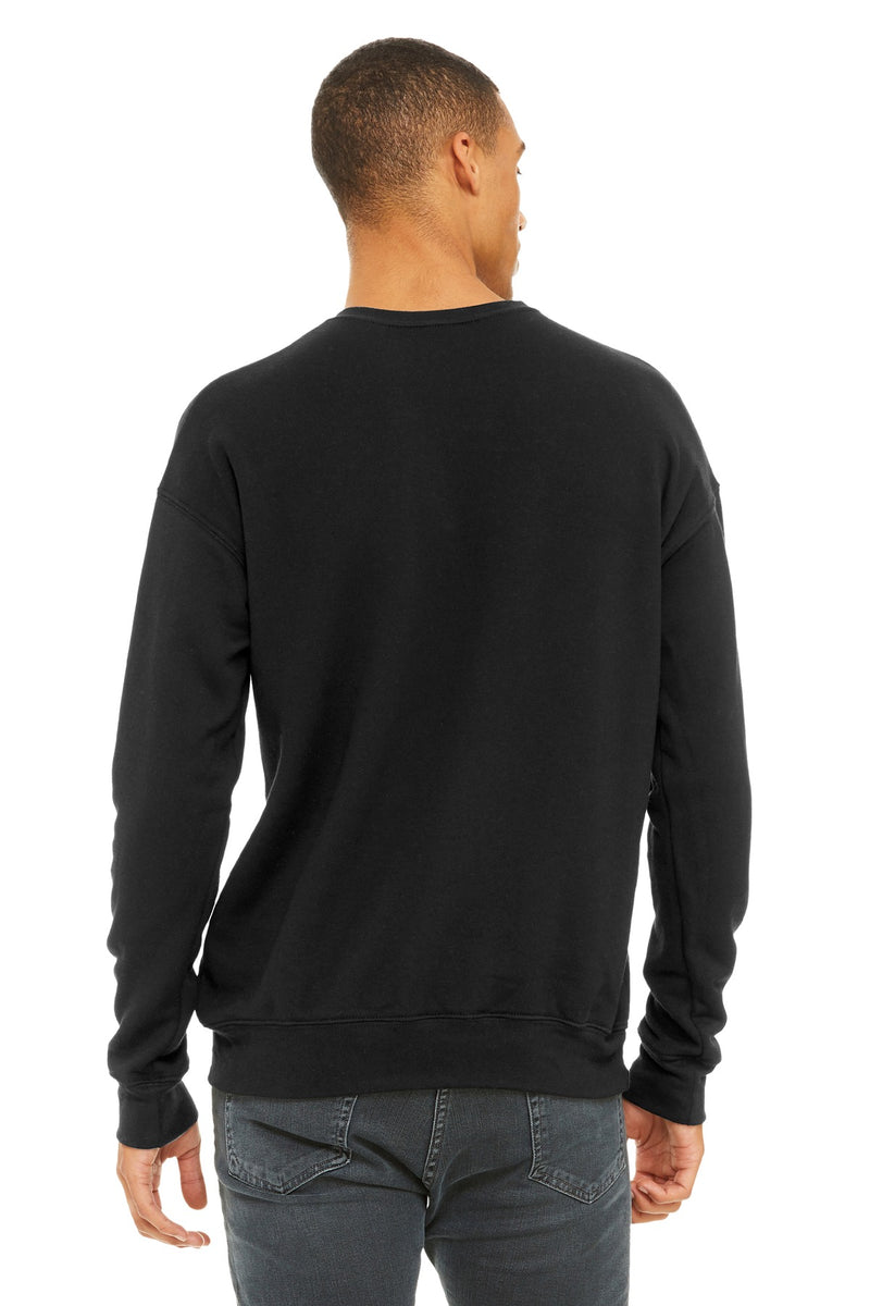 BELLA+CANVAS  Unisex Sponge Fleece Drop Shoulder Sweatshirt - Black