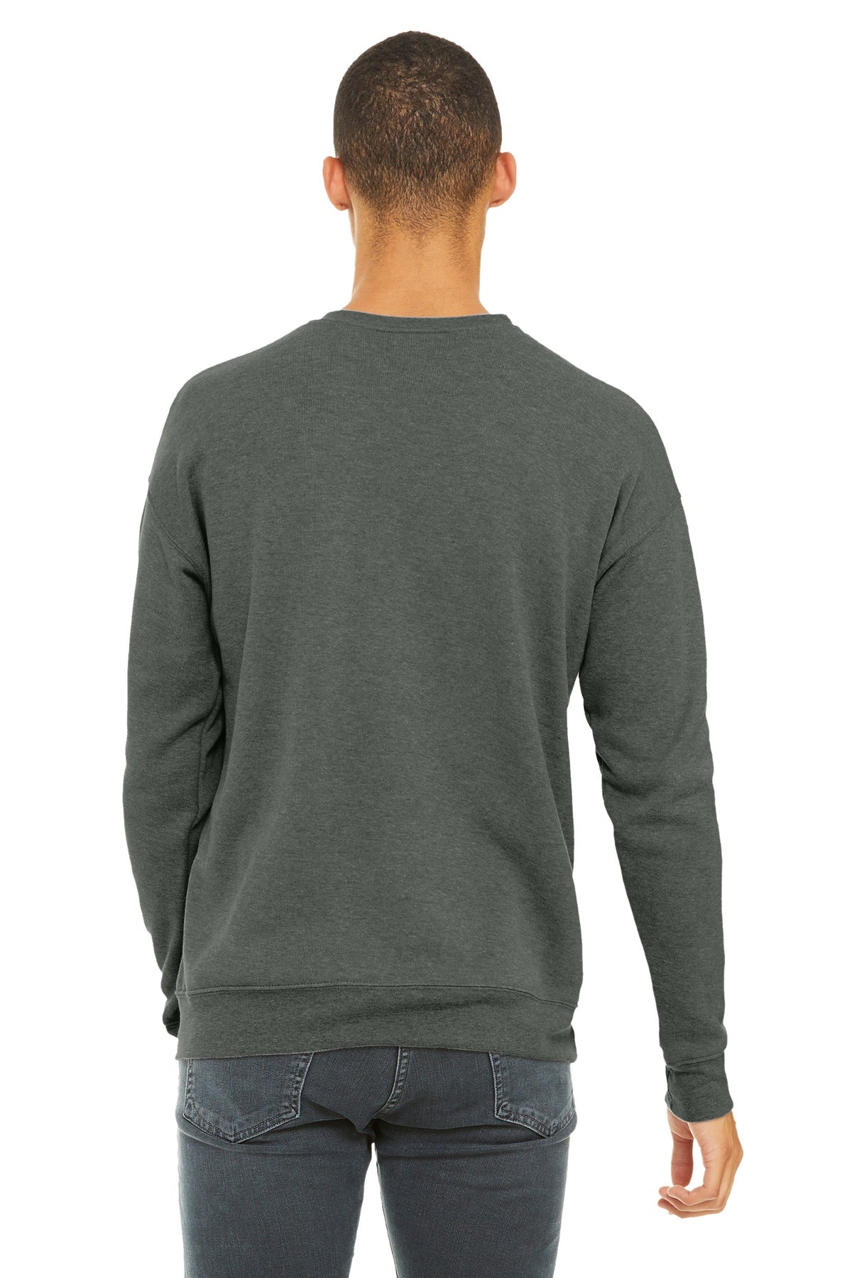BELLA+CANVAS  Unisex Sponge Fleece Drop Shoulder Sweatshirt - Deep Heather