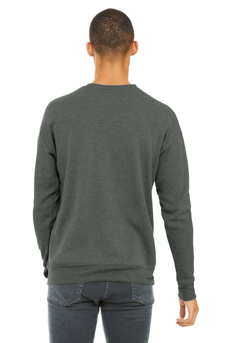 BELLA+CANVAS  Unisex Sponge Fleece Drop Shoulder Sweatshirt - Deep Heather