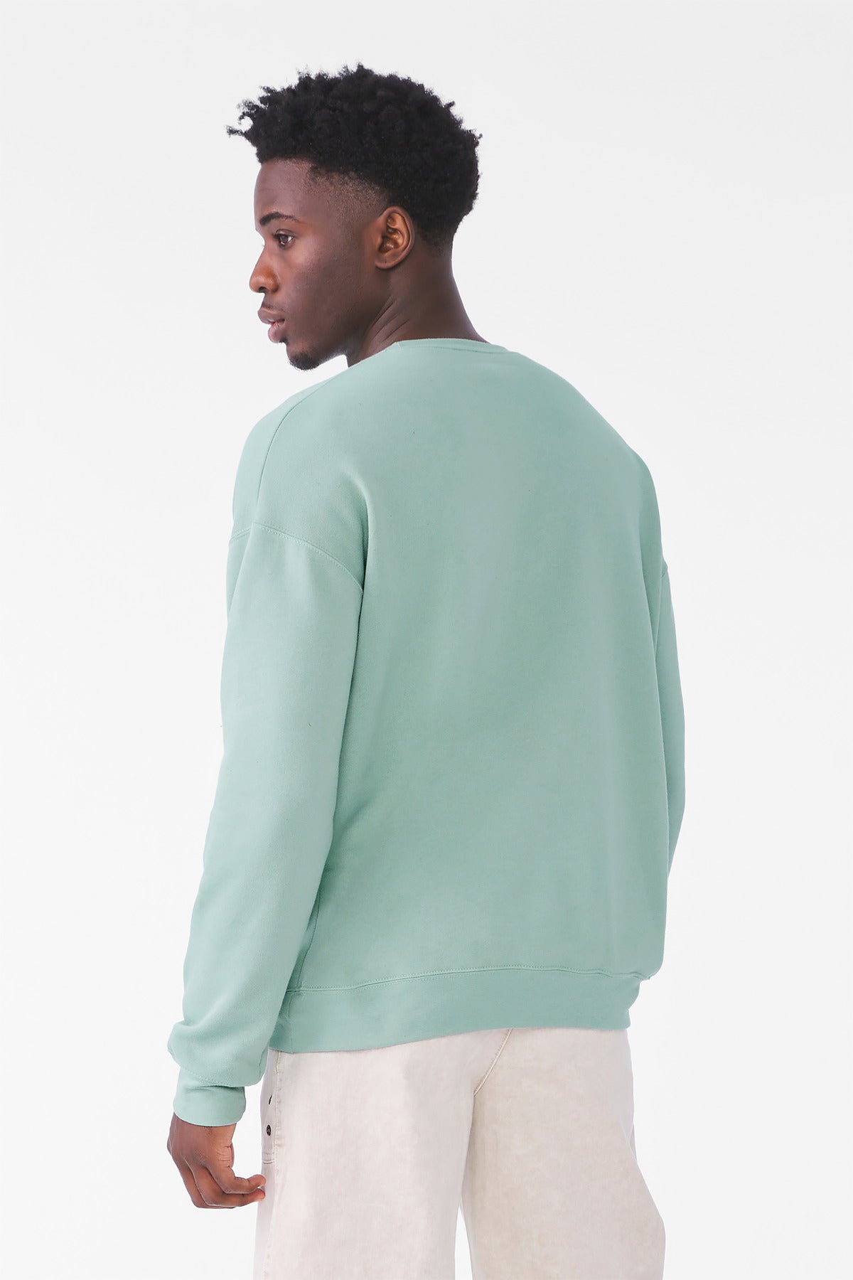 BELLA+CANVAS  Unisex Sponge Fleece Drop Shoulder Sweatshirt - Dusty Blue