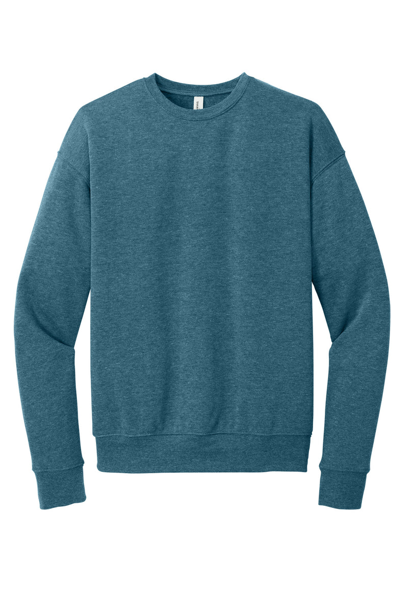 BELLA+CANVAS  Unisex Sponge Fleece Drop Shoulder Sweatshirt - Heather Deep Teal