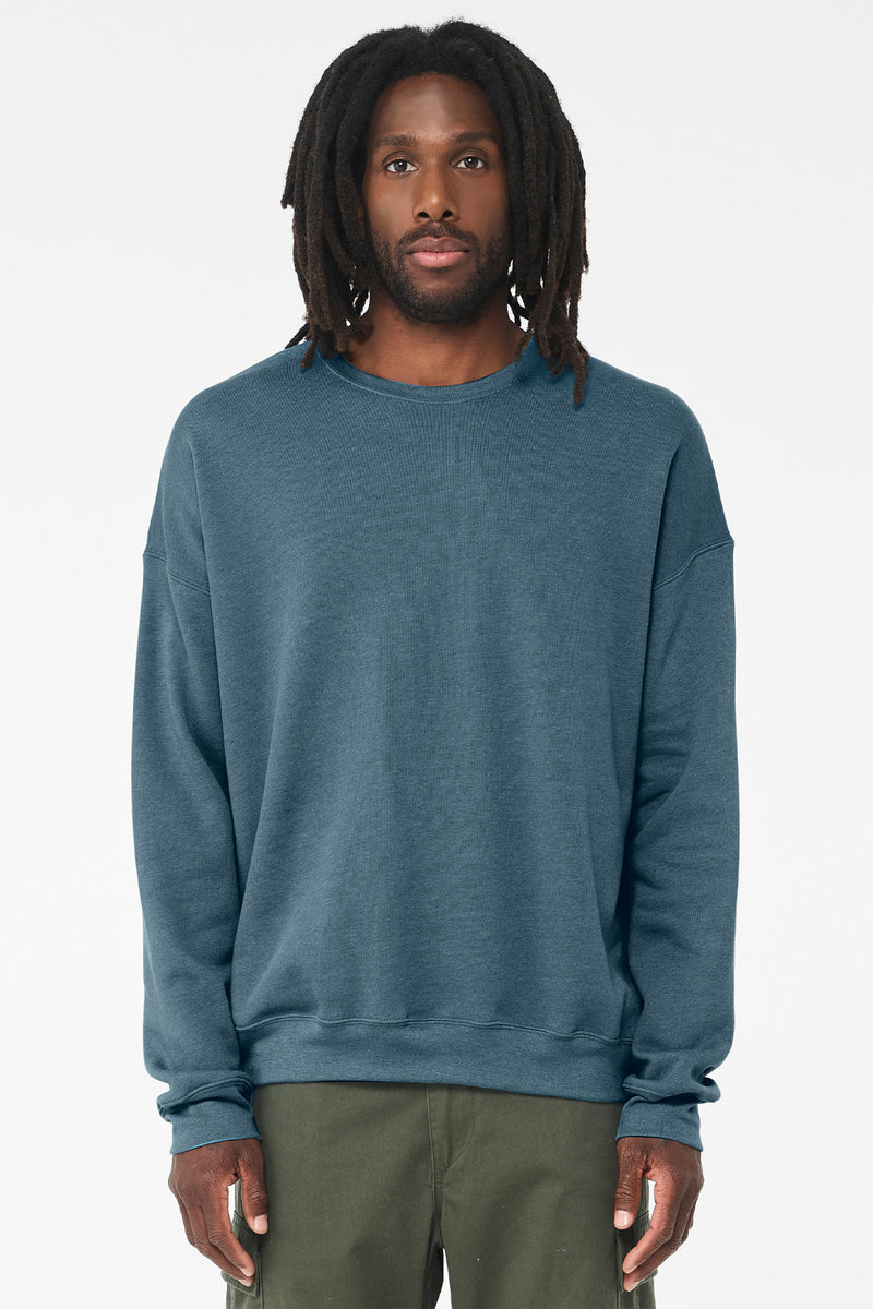 BELLA+CANVAS  Unisex Sponge Fleece Drop Shoulder Sweatshirt - Heather Deep Teal