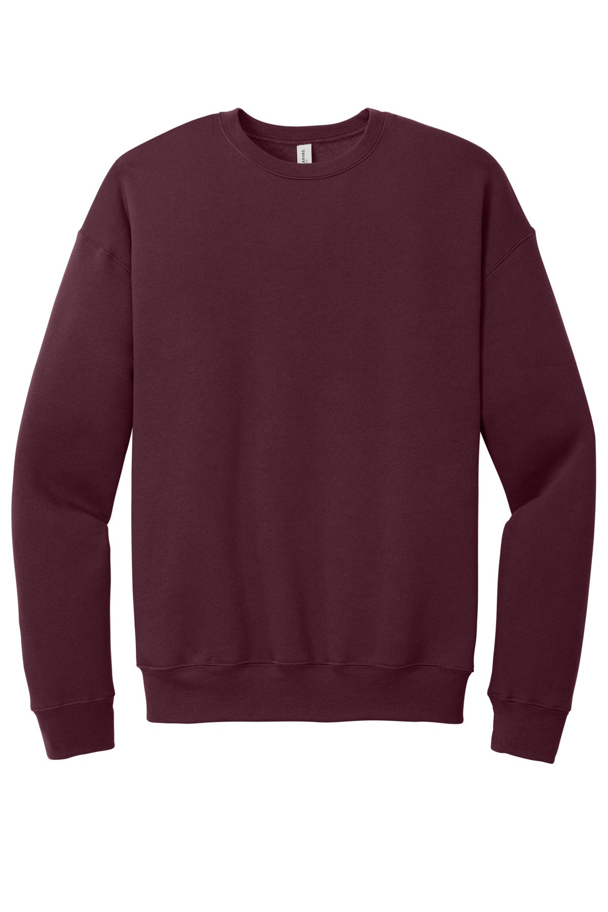 BELLA+CANVAS  Unisex Sponge Fleece Drop Shoulder Sweatshirt - Maroon