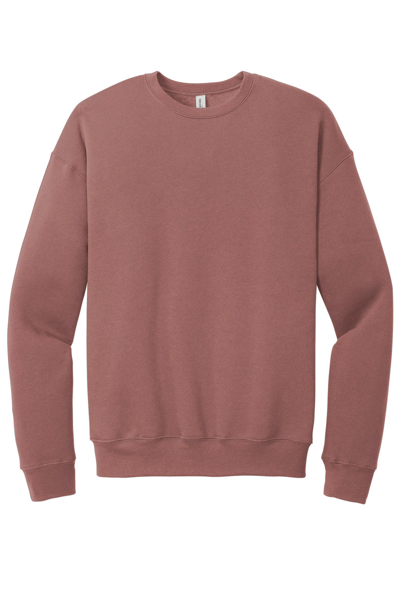 BELLA+CANVAS  Unisex Sponge Fleece Drop Shoulder Sweatshirt - Mauve