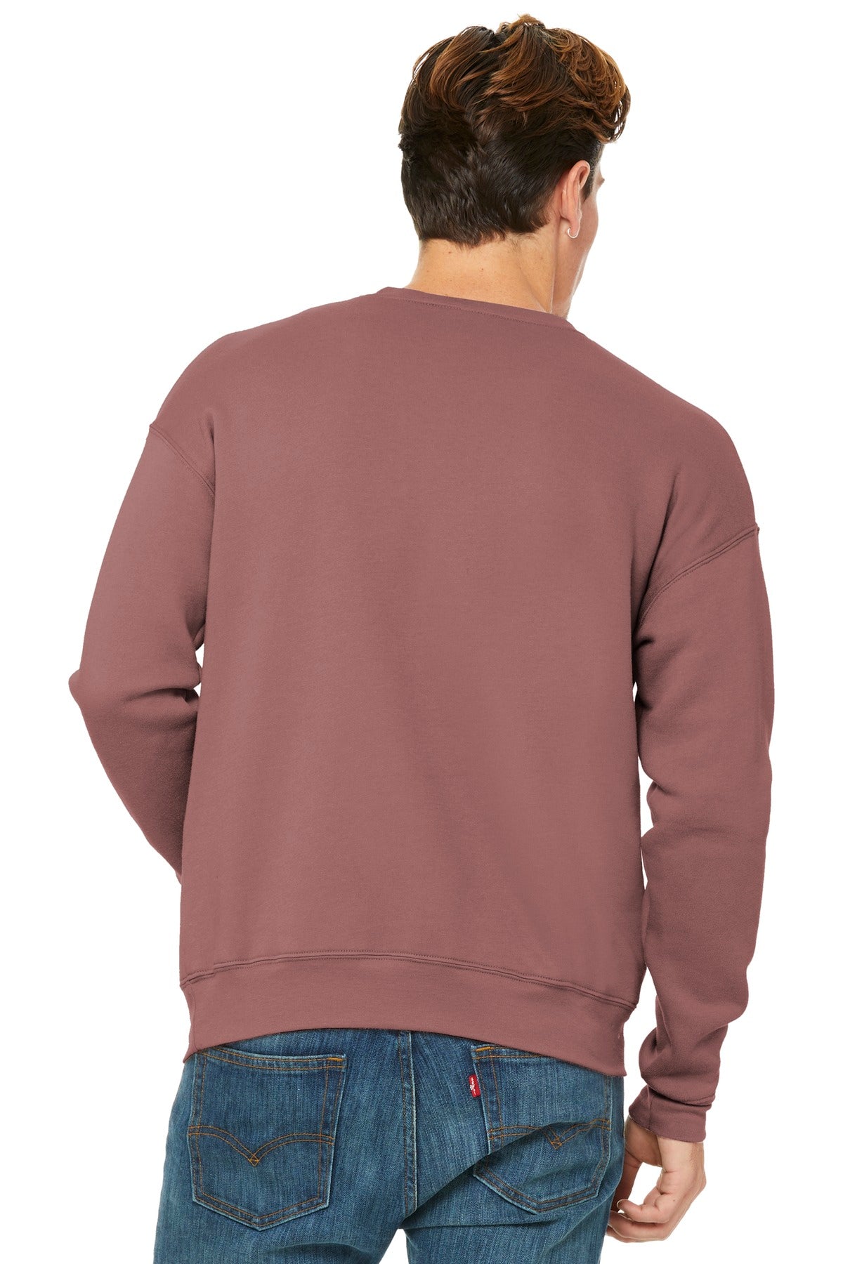 BELLA+CANVAS  Unisex Sponge Fleece Drop Shoulder Sweatshirt - Mauve