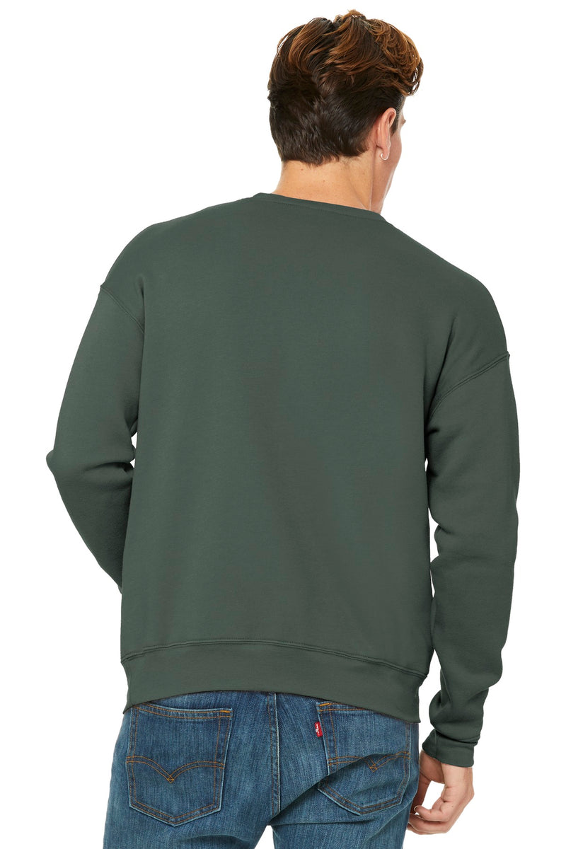 BELLA+CANVAS  Unisex Sponge Fleece Drop Shoulder Sweatshirt - Military Green