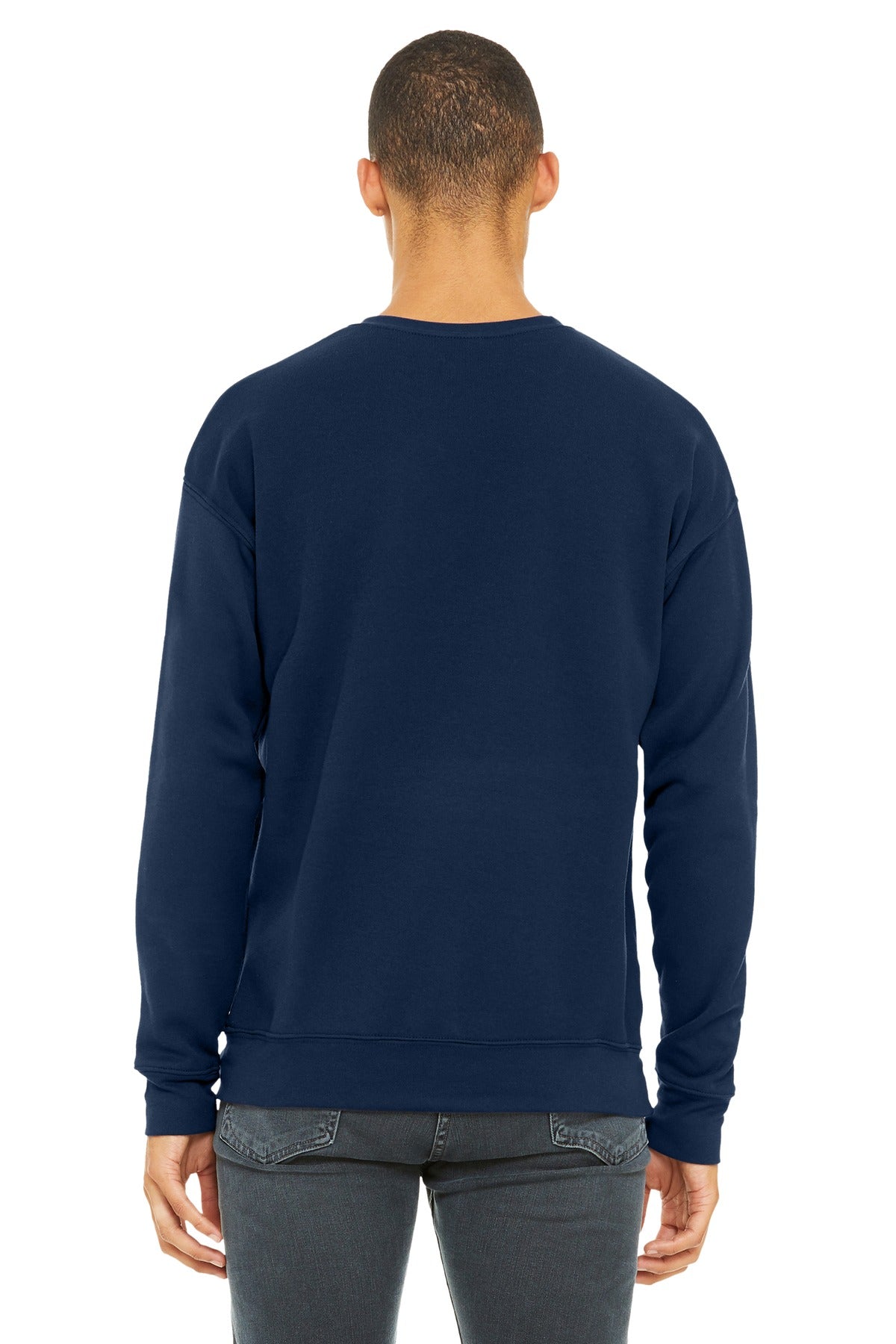 BELLA+CANVAS  Unisex Sponge Fleece Drop Shoulder Sweatshirt - Navy