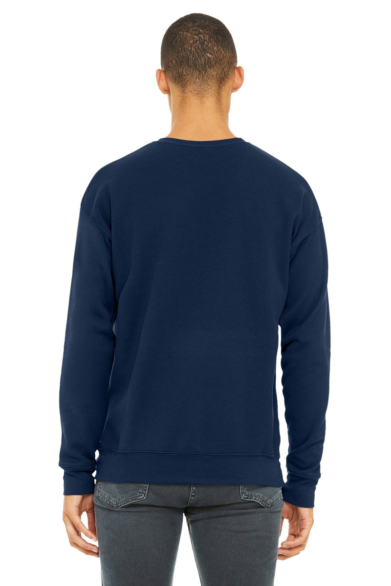 BELLA+CANVAS  Unisex Sponge Fleece Drop Shoulder Sweatshirt - Navy