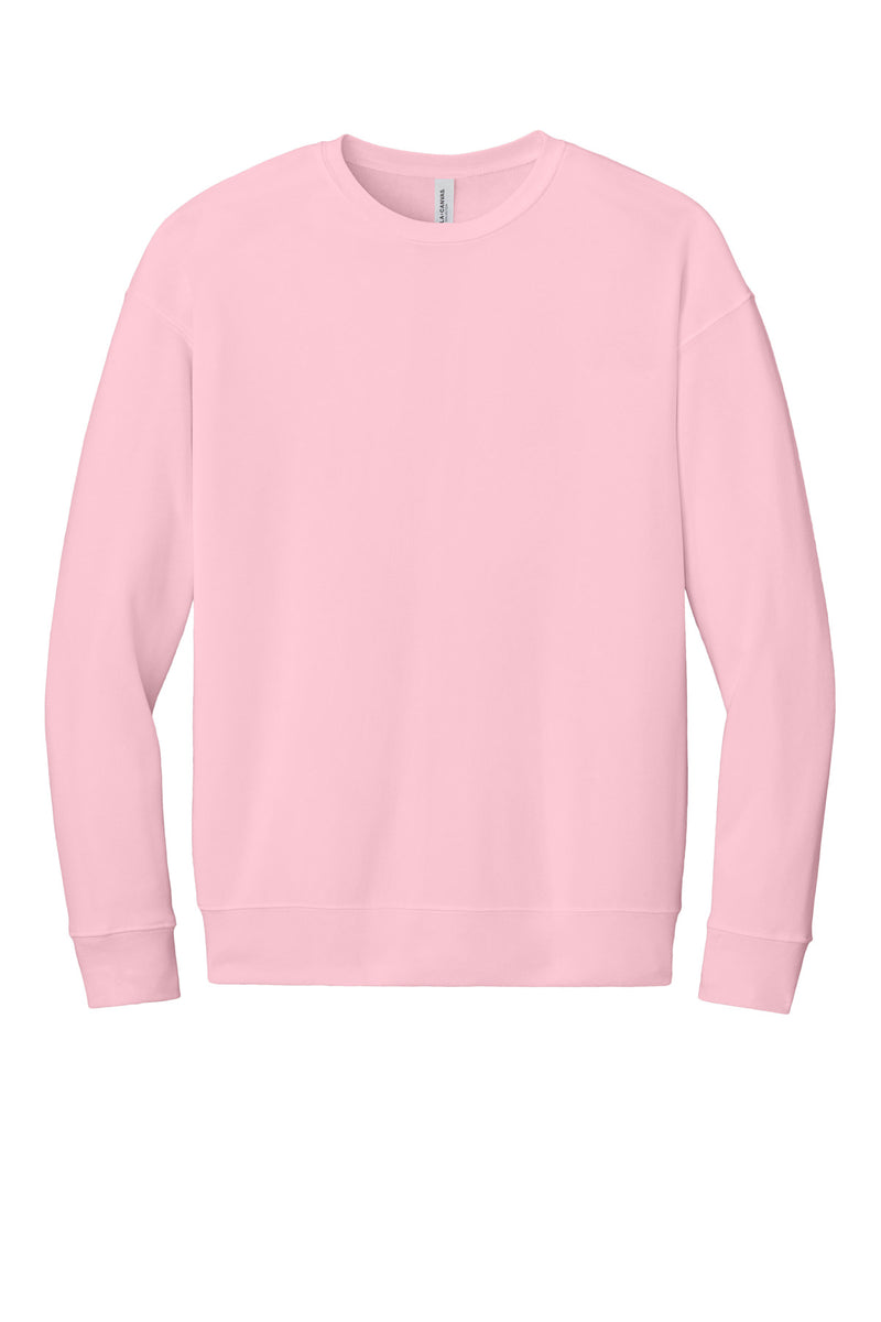 BELLA+CANVAS  Unisex Sponge Fleece Drop Shoulder Sweatshirt - Pink