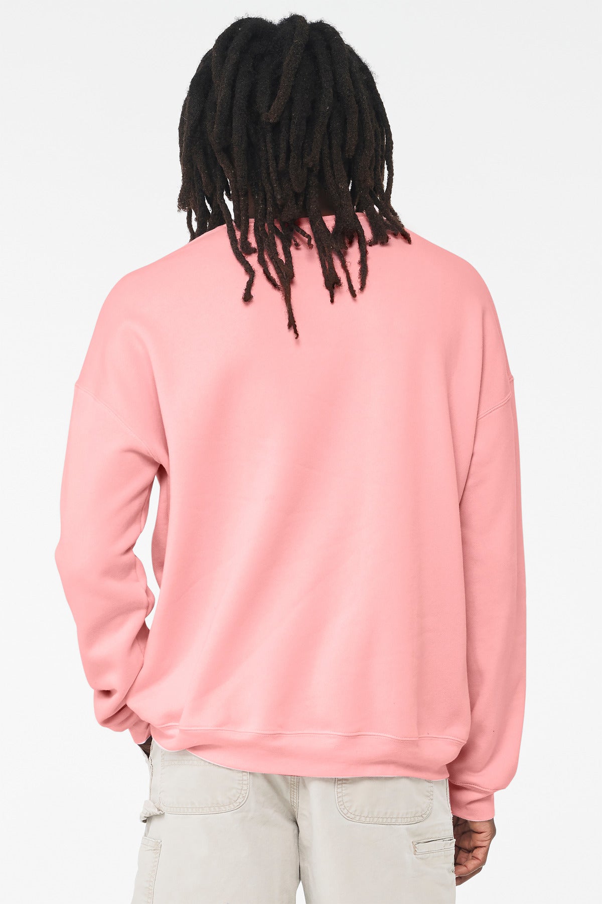 BELLA+CANVAS  Unisex Sponge Fleece Drop Shoulder Sweatshirt - Pink