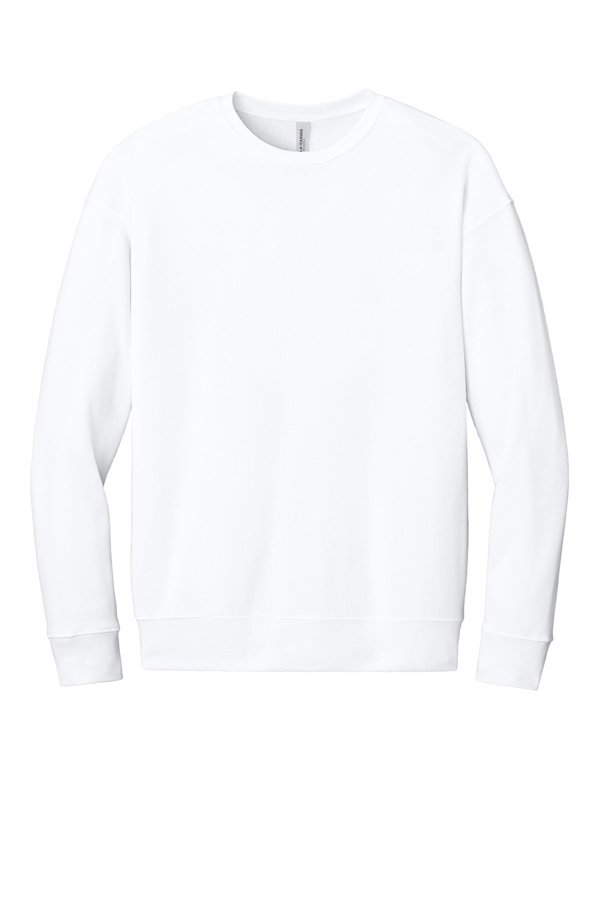 BELLA+CANVAS  Unisex Sponge Fleece Drop Shoulder Sweatshirt - White