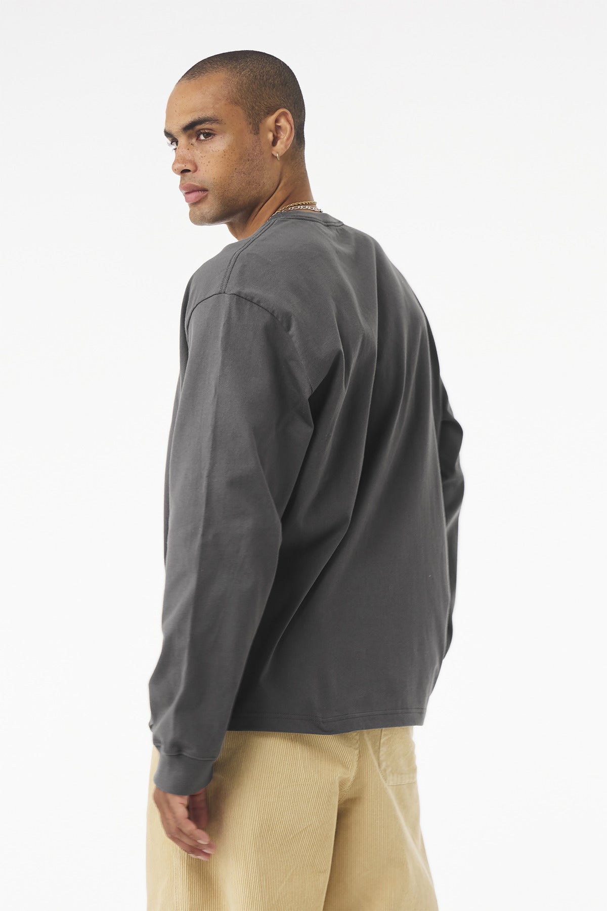 BELLA+CANVAS Unisex 7.5-Ounce Heavyweight Long Sleeve Tee - Asphalt