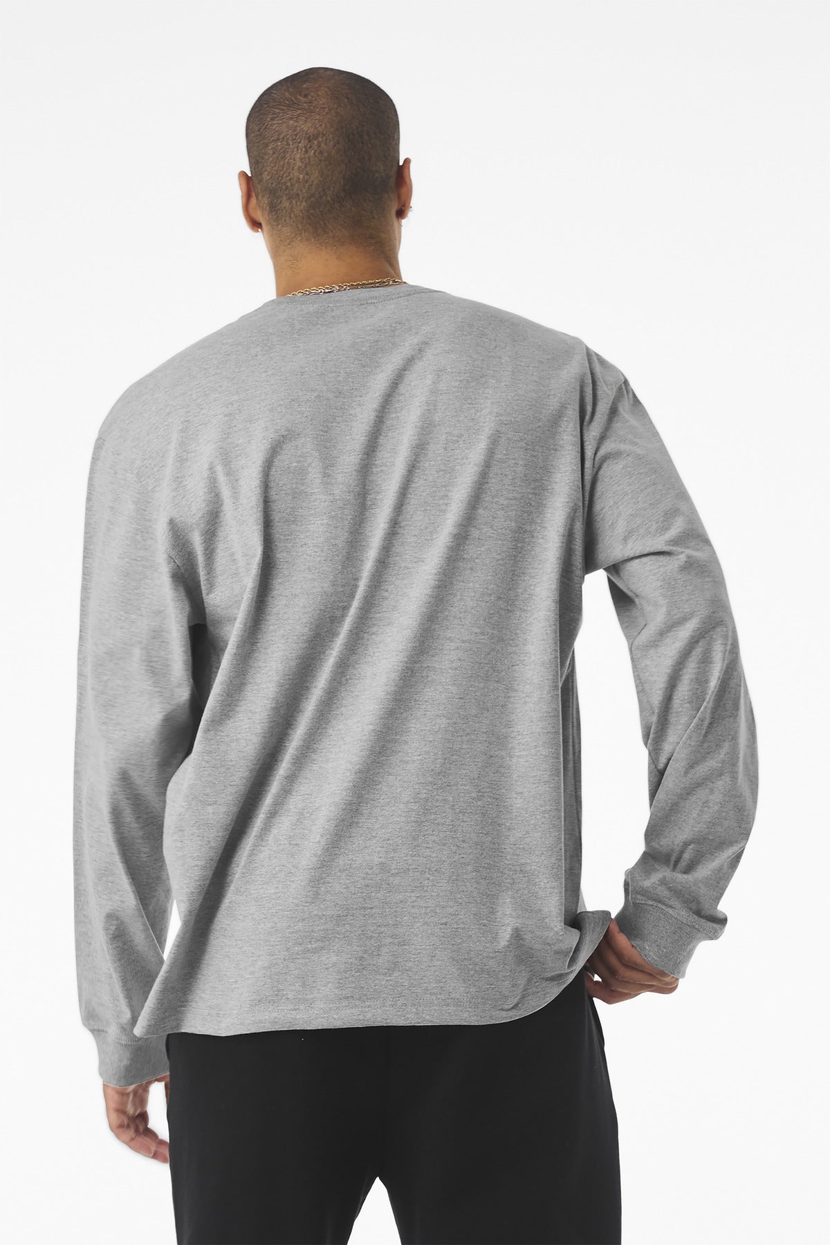 BELLA+CANVAS Unisex 7.5-Ounce Heavyweight Long Sleeve Tee - Athletic Heather