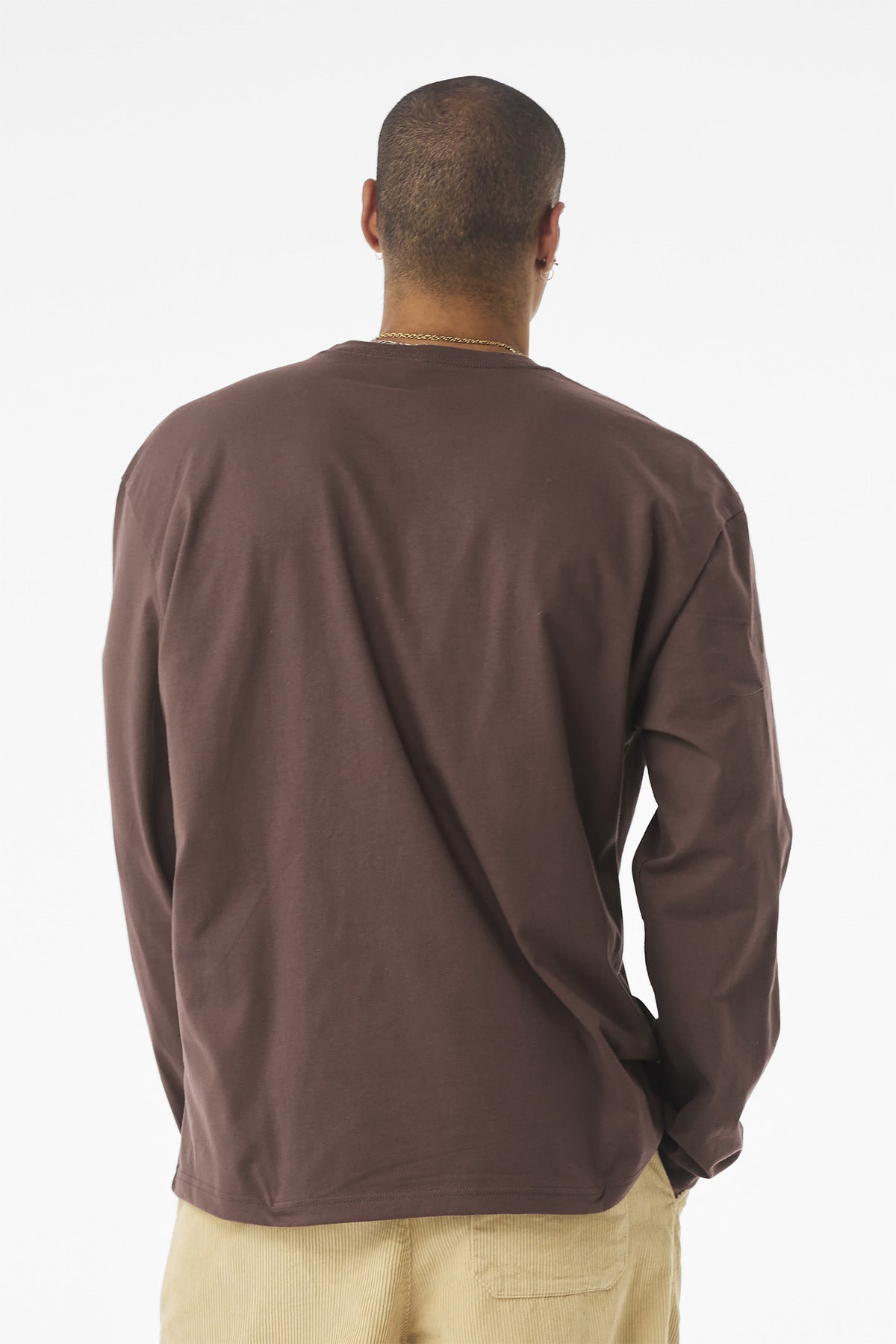 BELLA+CANVAS Unisex 7.5-Ounce Heavyweight Long Sleeve Tee - Cocoa