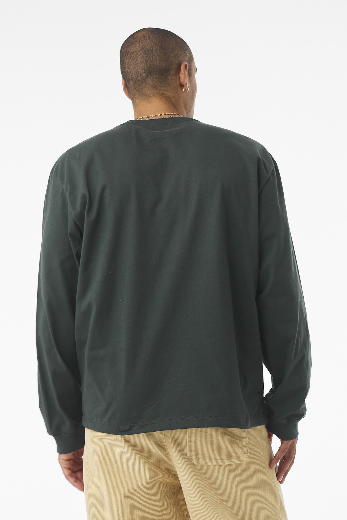 BELLA+CANVAS Unisex 7.5-Ounce Heavyweight Long Sleeve Tee - Hunter Green