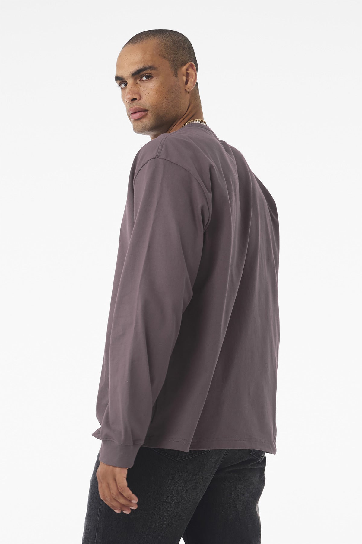 BELLA+CANVAS Unisex 7.5-Ounce Heavyweight Long Sleeve Tee - Purple Storm