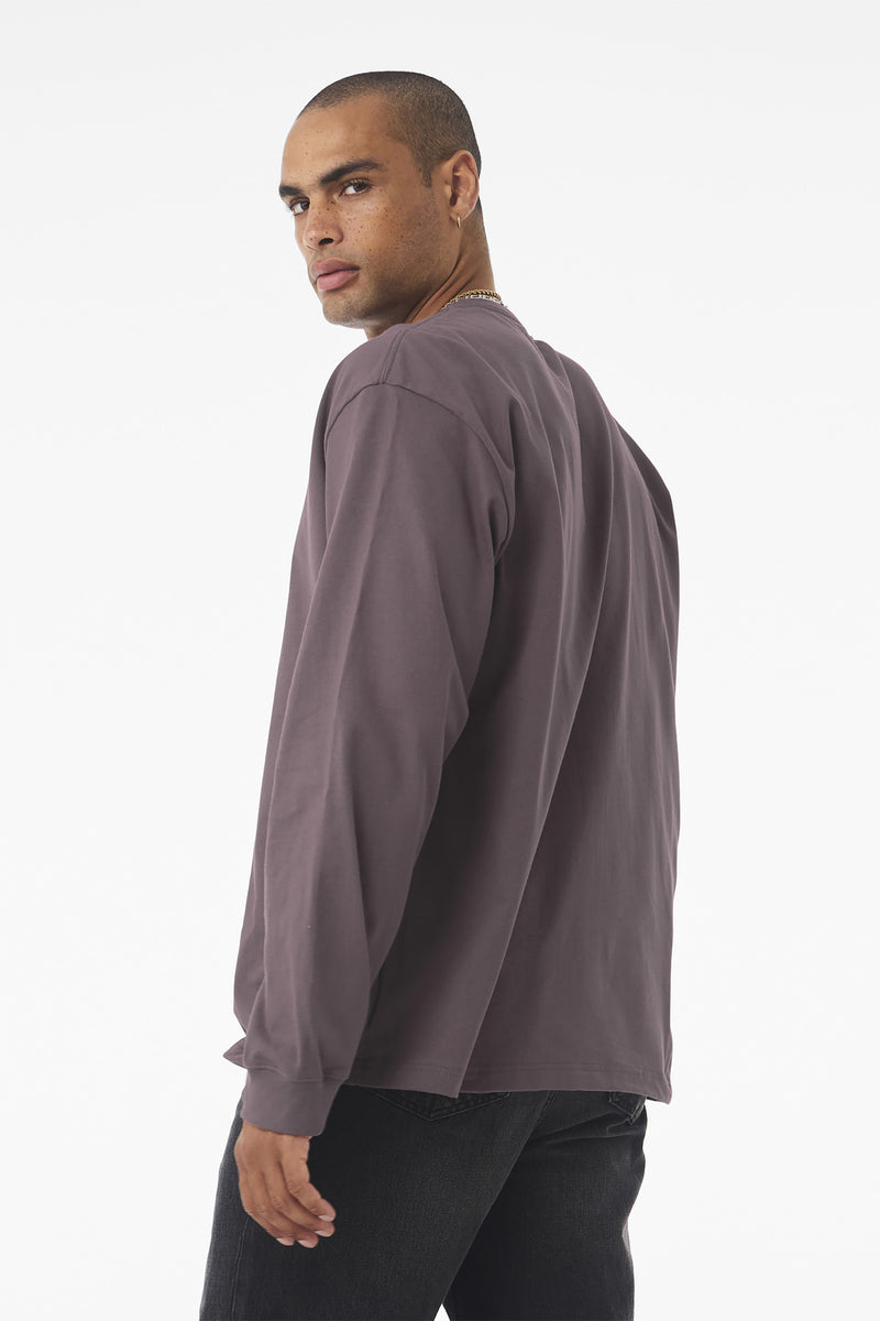 BELLA+CANVAS Unisex 7.5-Ounce Heavyweight Long Sleeve Tee - Purple Storm